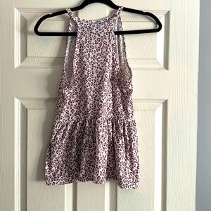 Flowy leopard print shirt